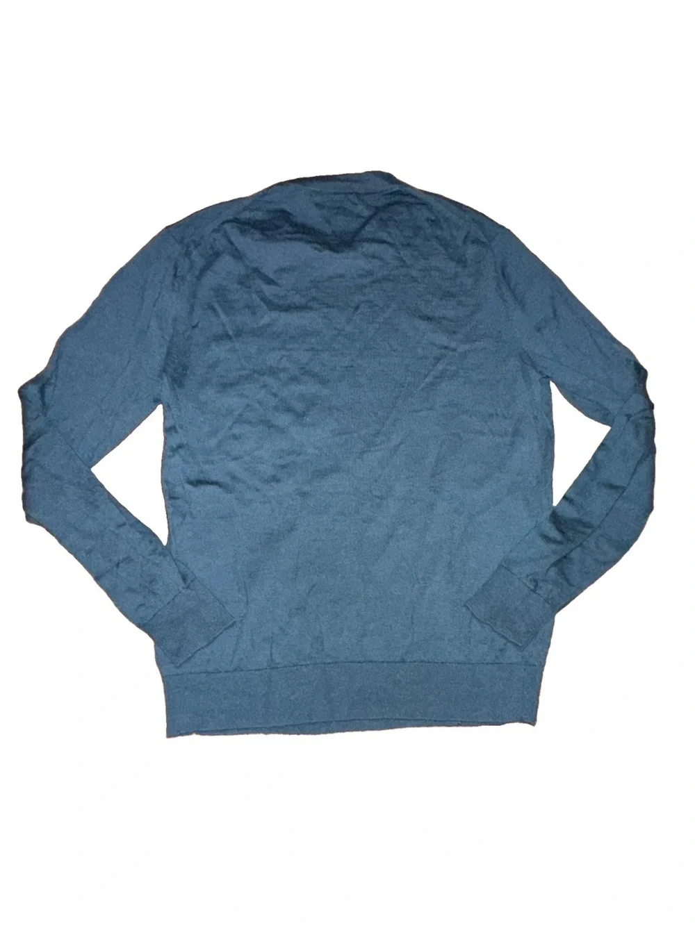 Banana Republic Men’s L Blue Knit Crewneck 100% Merino Wool Sweater
